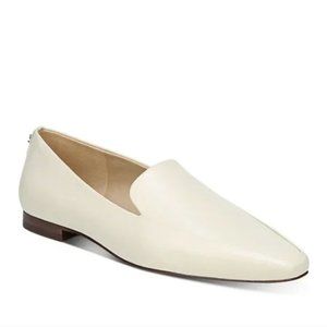 Sam Edelman Emelie Square Toe Loafer Leather Ivory Size 8